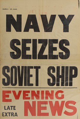 Lot 225 - Second World War newspaper advertising posters