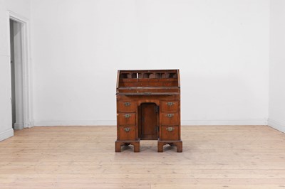 Lot 439 - A George I yew and walnut pedestal bureau
