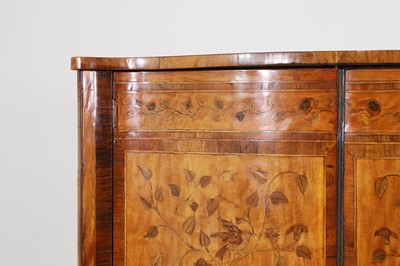 Lot 433 - A George III satinwood, rosewood and marquetry side cabinet