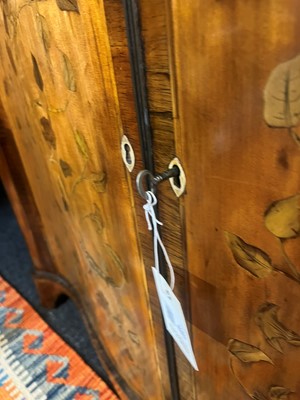 Lot 433 - A George III satinwood, rosewood and marquetry side cabinet