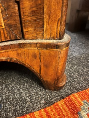 Lot 433 - A George III satinwood, rosewood and marquetry side cabinet