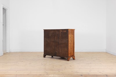 Lot 433 - A George III satinwood, rosewood and marquetry side cabinet