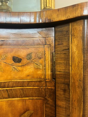 Lot 433 - A George III satinwood, rosewood and marquetry side cabinet