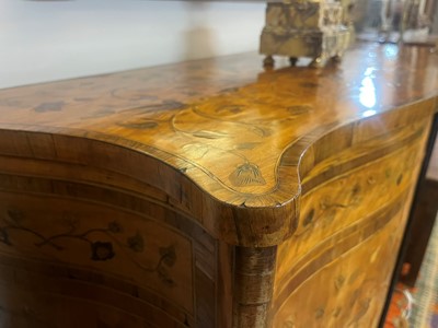 Lot 433 - A George III satinwood, rosewood and marquetry side cabinet