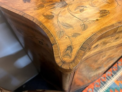 Lot 433 - A George III satinwood, rosewood and marquetry side cabinet