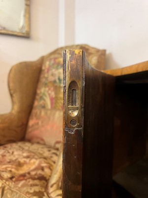 Lot 433 - A George III satinwood, rosewood and marquetry side cabinet