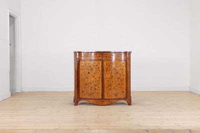Lot 433 - A George III satinwood, rosewood and marquetry side cabinet