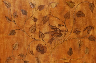 Lot 433 - A George III satinwood, rosewood and marquetry side cabinet