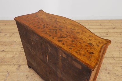 Lot 433 - A George III satinwood, rosewood and marquetry side cabinet