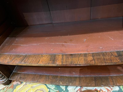 Lot 417 - A George IV rosewood open bookcase