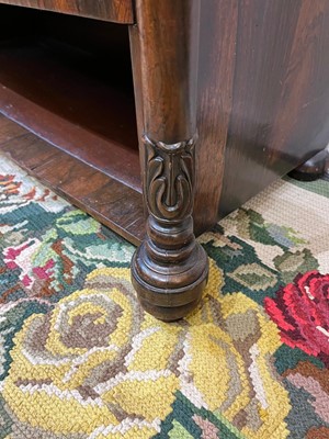 Lot 417 - A George IV rosewood open bookcase