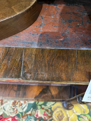 Lot 417 - A George IV rosewood open bookcase