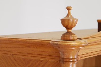 Lot 404 - A George III-style satinwood open bookcase