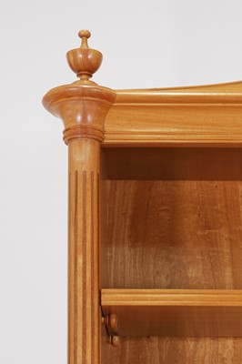 Lot 404 - A George III-style satinwood open bookcase