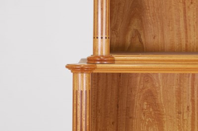 Lot 404 - A George III-style satinwood open bookcase