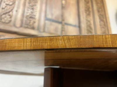 Lot 401 - A George III satinwood card table