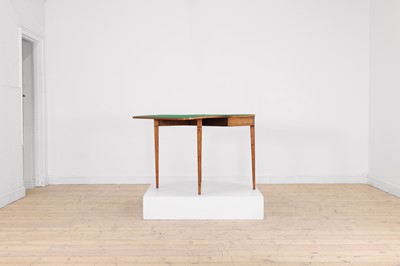 Lot 401 - A George III satinwood card table