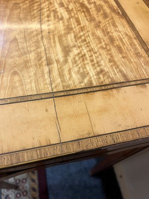 Lot 401 - A George III satinwood card table