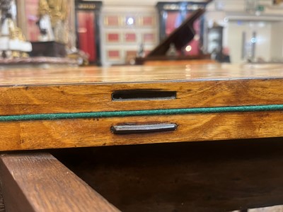 Lot 401 - A George III satinwood card table