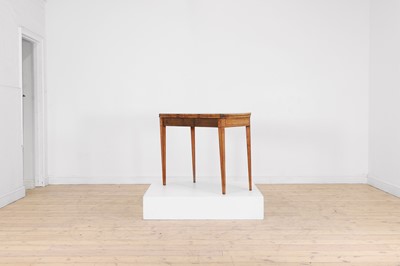 Lot 401 - A George III satinwood card table