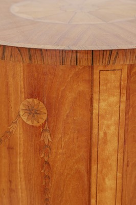 Lot 423 - A set of three George III-style satinwood stands