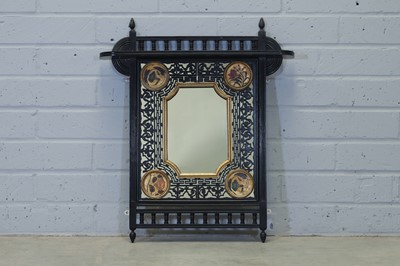 Lot 60 - An Anglo-Japanese wall mirror