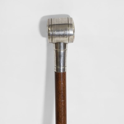 Lot 486 - A silver-mounted walking stick