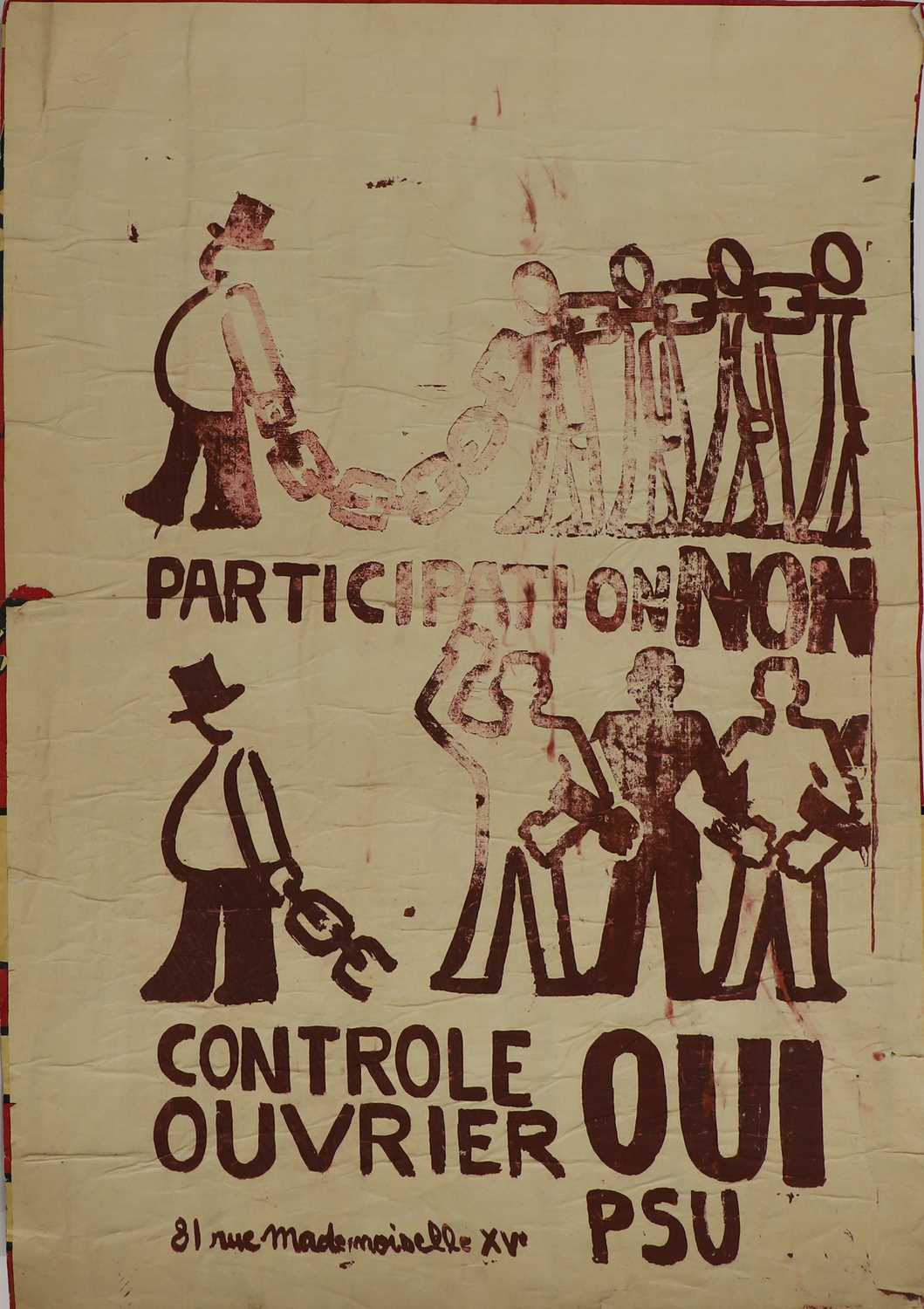 Lot 161 - A 1968 Paris student riots poster