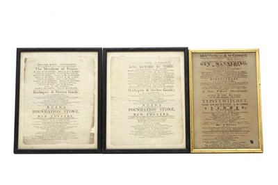 Lot 174 - A collection of eight printed theatrical play bills