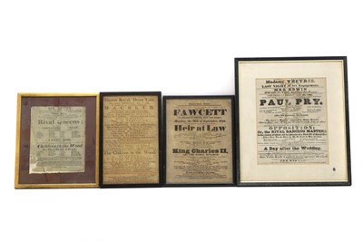 Lot 170 - Seven theatrical printed play bills