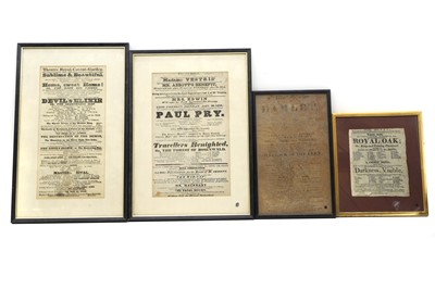 Lot 175 - A collection of eight theatrical printed play bills
