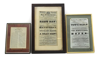 Lot 168 - Five theatrical printed play bills