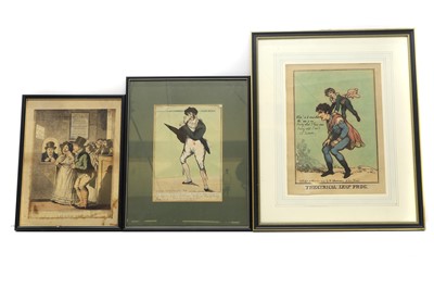 Lot 185 - Five theatrical caricature prints