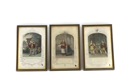 Lot 184 - A set of ten coloured theatrical engravings