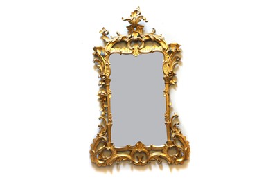 Lot 590A - A George III giltwood wall mirror