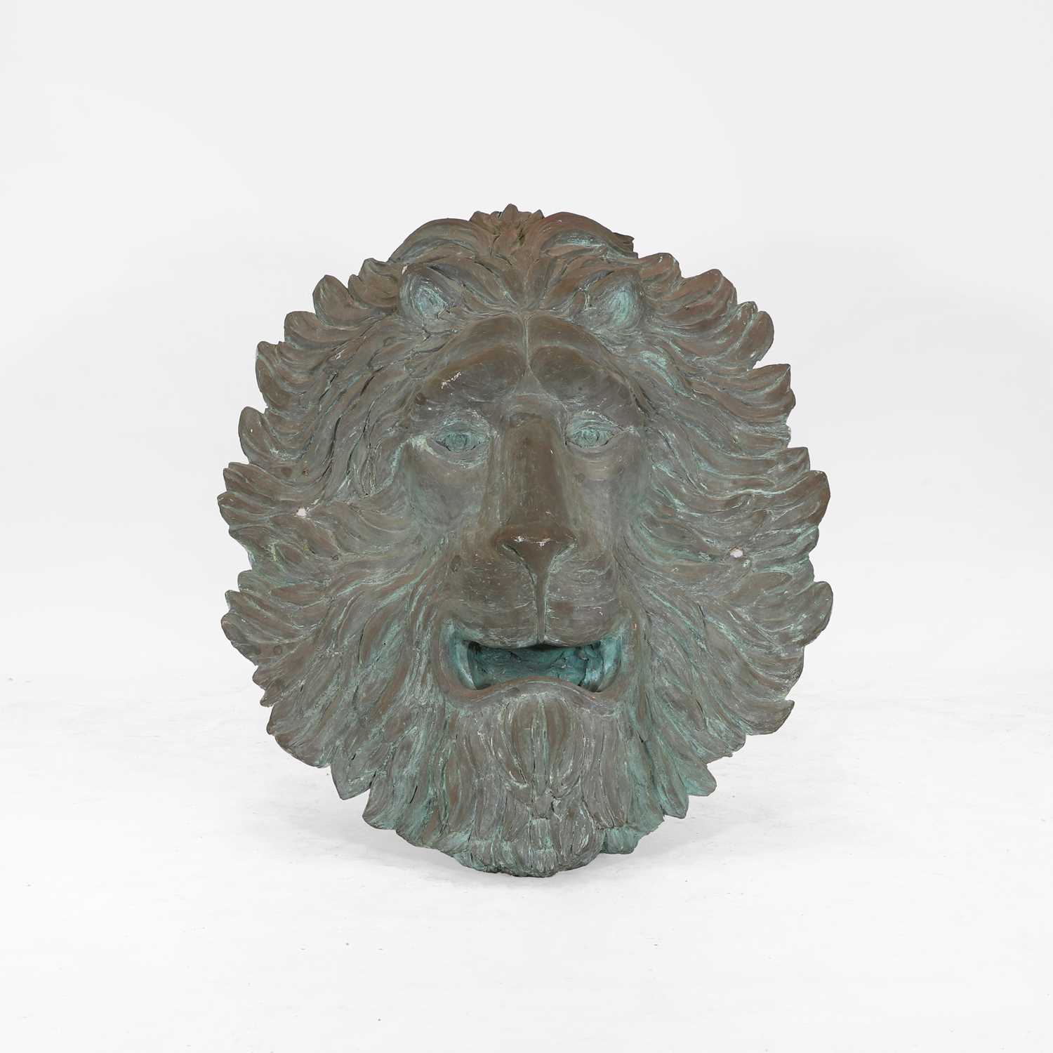 Lot 352 - A large lion mask wall mount