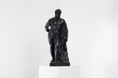 Lot 11 - An imitation bronze model of the Farnese Hercules