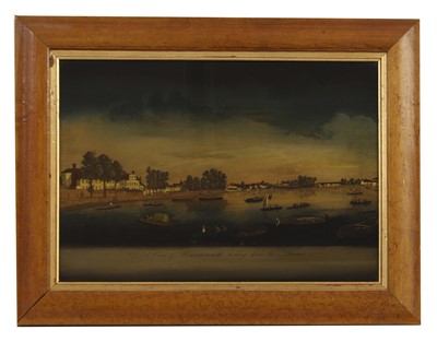 Lot 199 - Three reverse-coloured engravings on glass