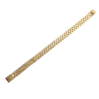 Lot 464 - A 9ct gold brick link bracelet