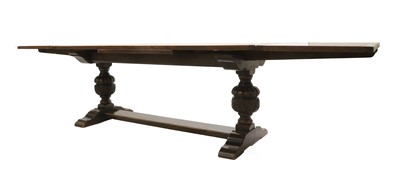 Lot 496 - An oak refectory table