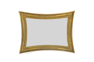 Lot 497 - A gilt wall mirror