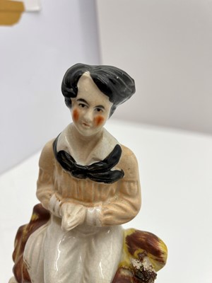 Lot 147 - A group of six Staffordshire pottery theatrical figures