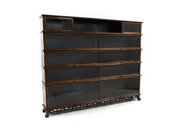 Lot 406 - A rosewood section bookcase