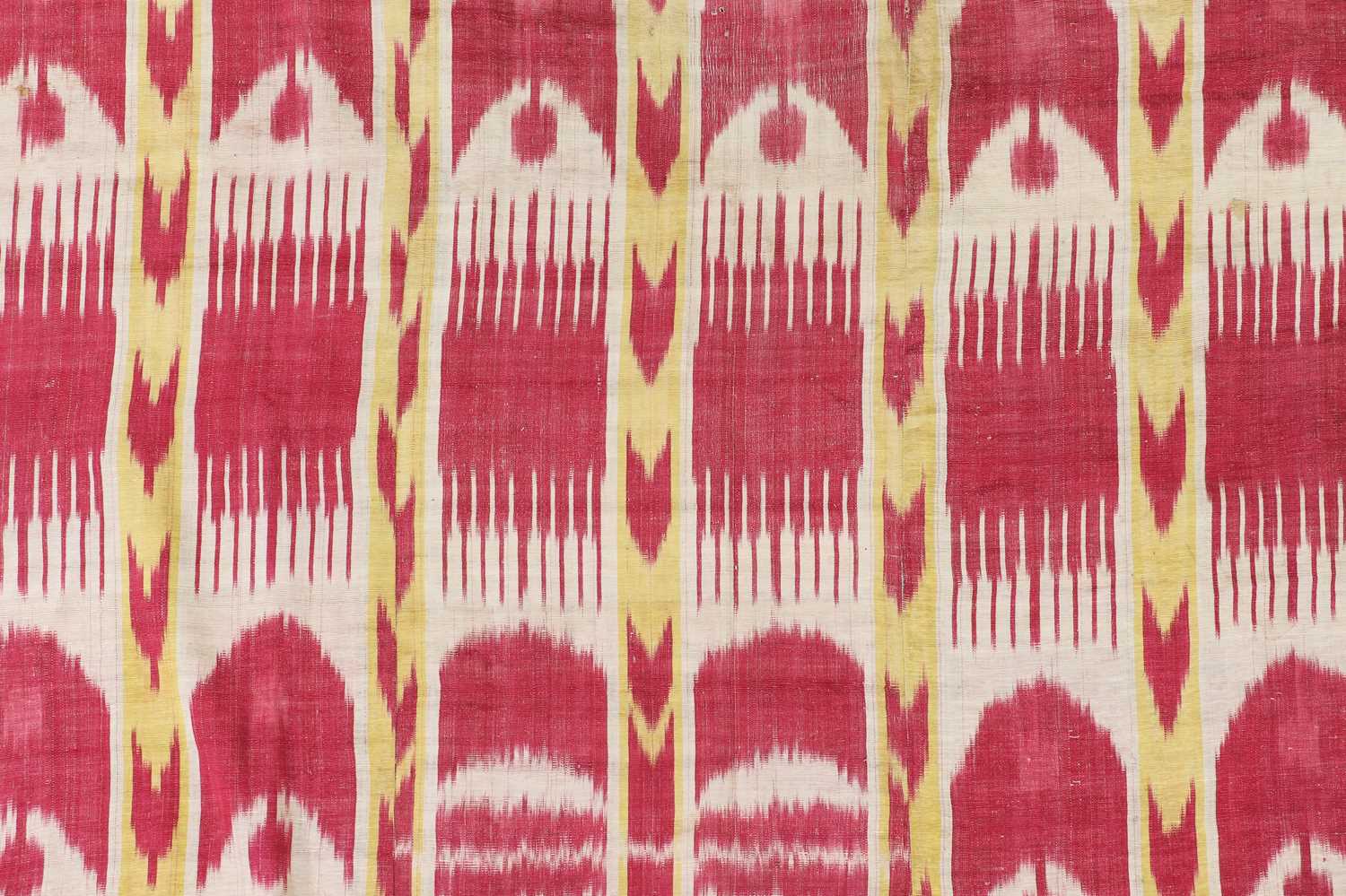 Lot 310 - A silk ikat panel,