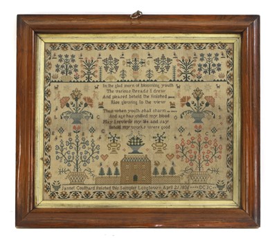 Lot 171 - A needlework sampler