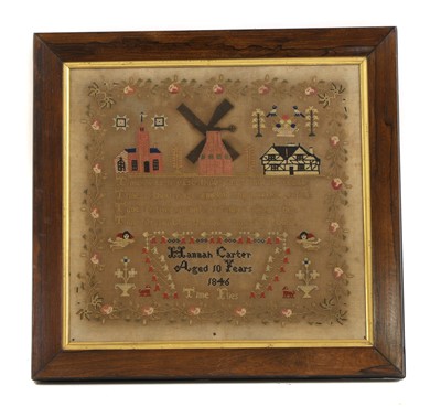 Lot 170 - A needlework sampler