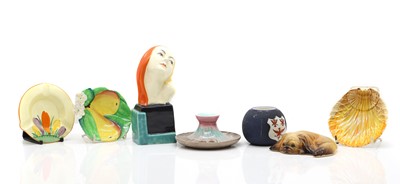 Lot 86 - A collection of Art Deco pottery