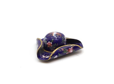 Lot 163 - An enamelled snuff box