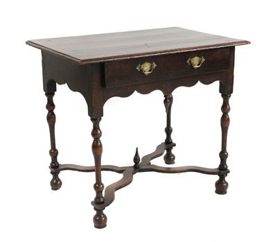 Lot 182 - An oak single drawer table