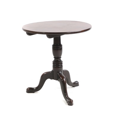 Lot 752 - A George III mahogany tripod table